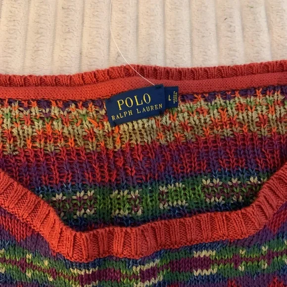 Ralph Lauren Multicolor Geometric Women's Sweater - Picture 2 of 3